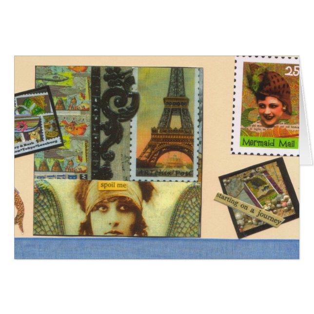 Cartão do correio da sereia (Frente Horizontal)