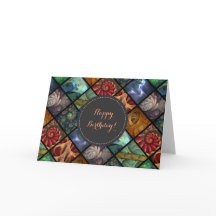 Cartão do costume de Polyptych do Fractal de