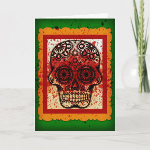 Cartão do crânio de Diâmetro De Los Muertos Aç