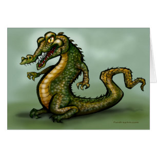 Cartão do crocodilo