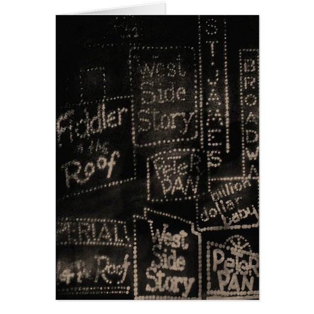 Cartão do ~ de Broadway (Frente)