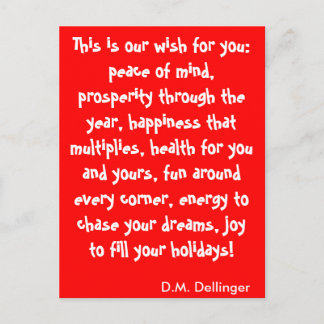 Cartão do desejo do Natal