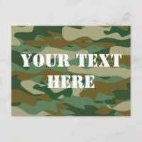 Cartão do design do teste padrão da camuflagem |