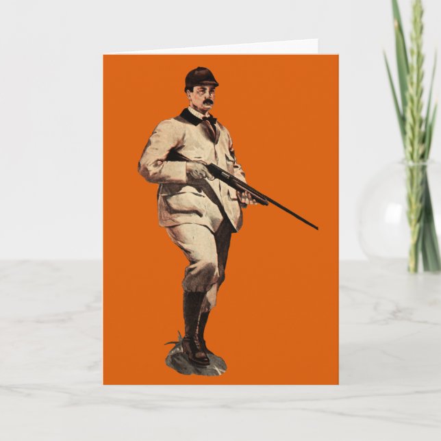 Cartão do desportista da espingarda de Remington (Frente)