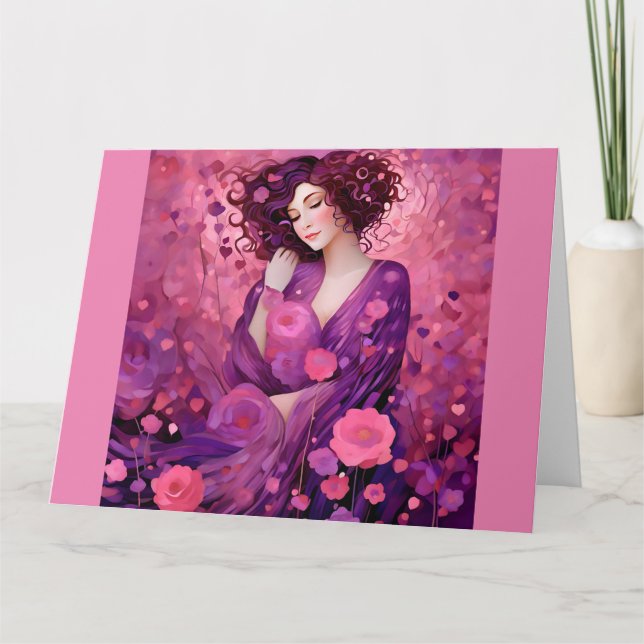 Cartão do Dia das Galentinas "Meu Verdadeiro Amor" (Frente)