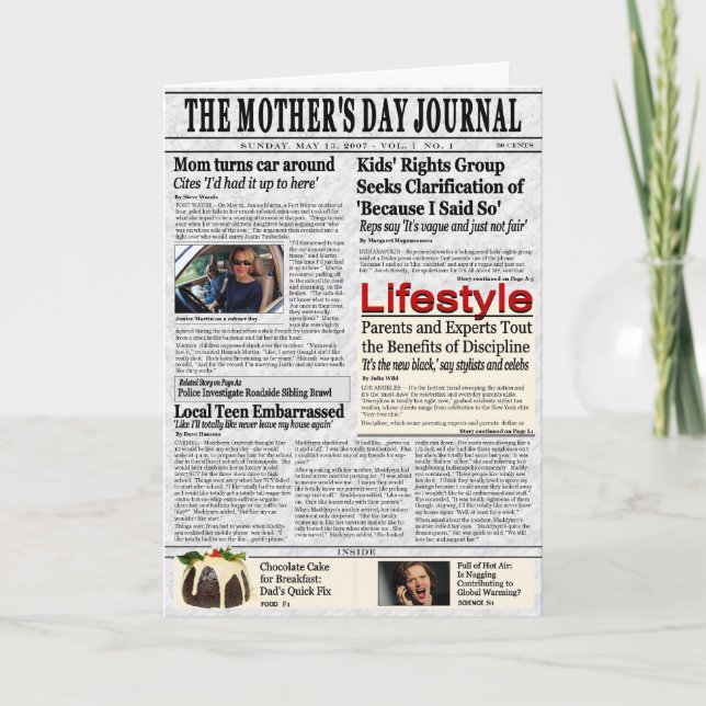 Cartão do dia das mães (Frente)