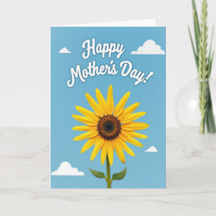 Cartão do Dia das Mães Alegria Floral