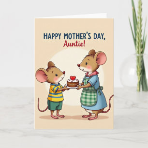 Cartão do Dia das Mães Amando o Rato