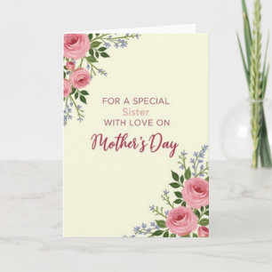 Cartão do Dia das Mães Amor de Irmã Especial