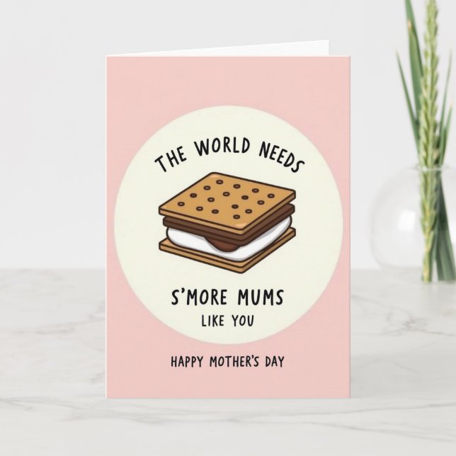 Cartão do Dia das Mães Biscoito Doce (Frente)