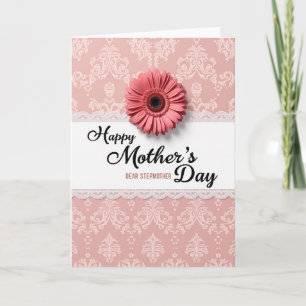 Cartão do Dia das Mães Blush Damask