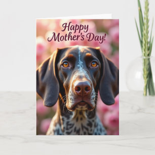 Cartão do Dia das Mães Cachorro de Chocolate