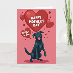 Cartão do Dia das Mães Cachorro Doce