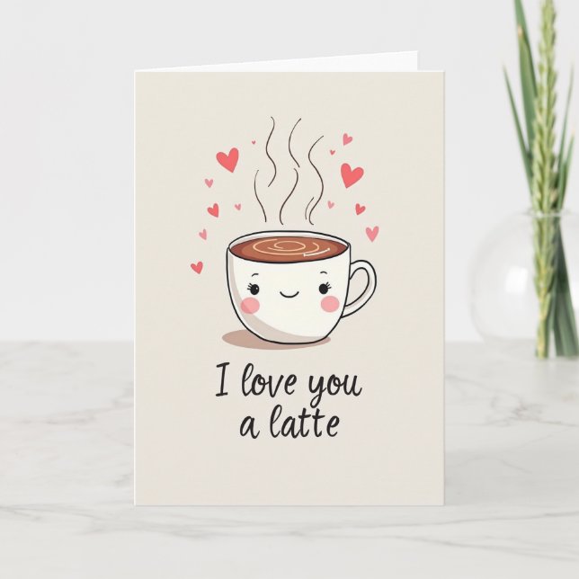 Cartão do Dia das Mães Café com Leite Doce (Frente)