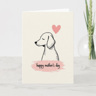 Cartão do Dia das Mães Caninas em Paz