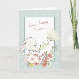 Cartão do Dia das Mães Coelhinho Fofo Melhor Mamãe