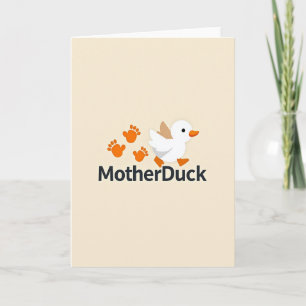 Cartão do Dia das Mães com Aves Aquáticas