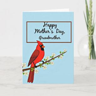 Cartão do Dia das Mães com Aves Vibrantes