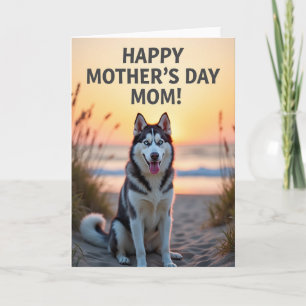 Cartão do Dia das Mães com Cães Costeiros
