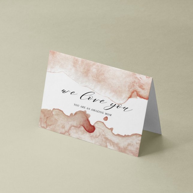 cartão do dia das mães com efeito de aquarela (Criador carregado)