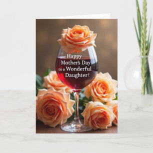 Cartão do Dia das Mães com Flor de Damasco