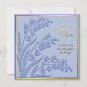 Cartão do Dia das Mães com Floral Embutido