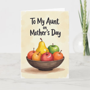Cartão do Dia das Mães com Fruteira