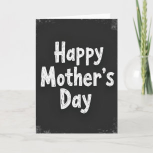 Cartão do Dia das Mães com Quadro Negro