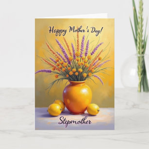 Cartão do Dia das Mães com Solidago