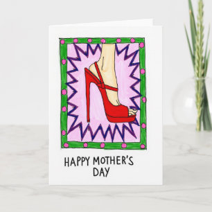 Cartão do Dia das Mães Crimson Heel