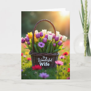 Cartão do Dia das Mães da Esposa Dourada