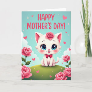 Cartão do Dia das Mães da Kitty Amada