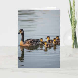Cartão do Dia das Mães de Ave Aquática