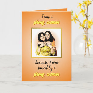 Cartão do dia das mães de filha adulta para mãe sê