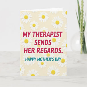 Cartão do Dia das Mães de Terapeuta Floral