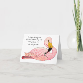 Cartão do Dia das Mães do Flamingo