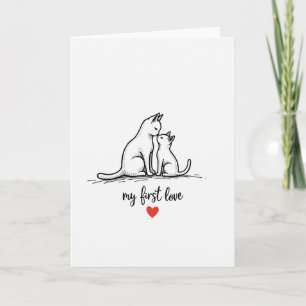 Cartão do Dia das Mães do Primeiro Amor