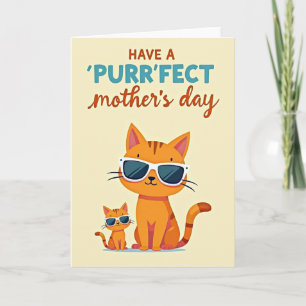 Cartão do Dia das Mães dos Cool Cats