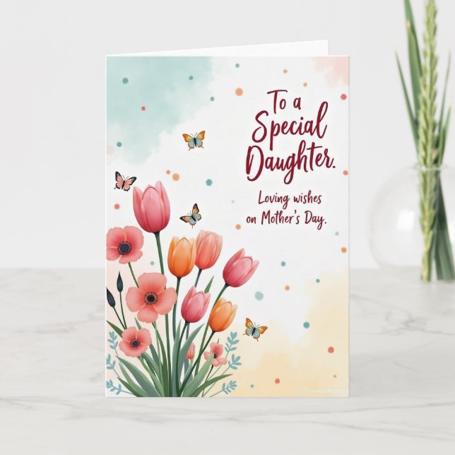 Cartão do Dia das Mães em Floraison d'Amour (Frente)