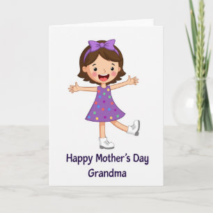 Cartão do Dia das Mães Filha Alegre