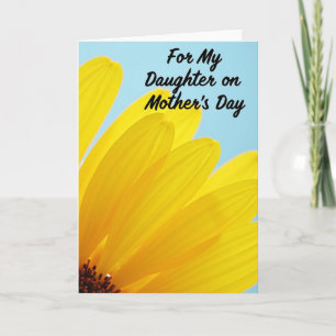 Cartão do Dia das Mães Filha Céu Azul