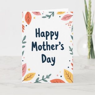 Cartão do Dia das Mães Floral