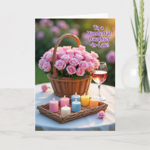 Cartão do Dia das Mães Floral à Tarde
