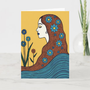 Cartão do Dia das Mães Floral Auburn