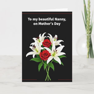 Cartão do Dia das Mães Floral Babá