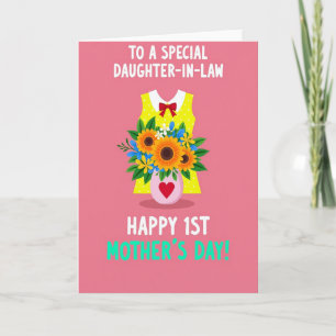 Cartão do Dia das Mães Floral Ensolarado