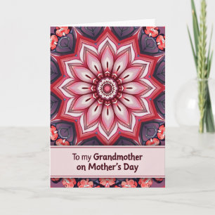 Cartão do Dia das Mães Floral Mandala