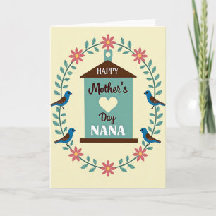 Cartão do Dia das Mães Floral Nana