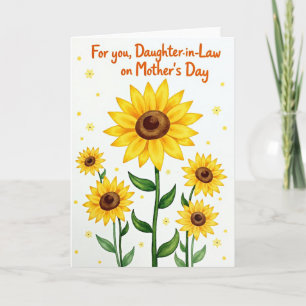 Cartão do Dia das Mães Flores ao Sol