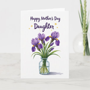 Cartão do Dia das Mães Indigo Iris